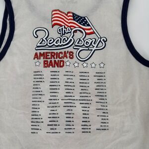 The Beach Boys Americas Band Ringer Tank Top Kids XL NWT Off-White Navy 34082027